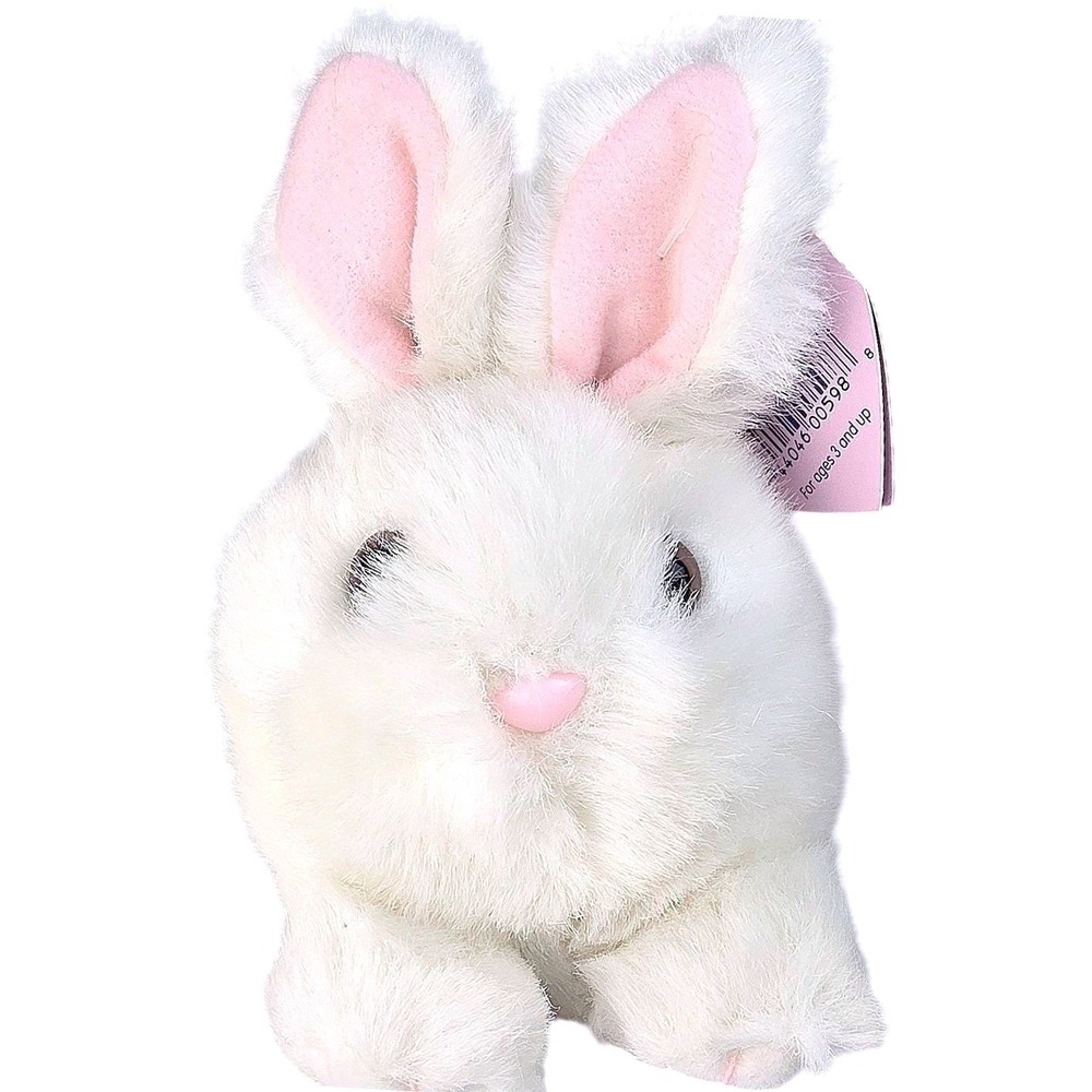 Vintage 1997 Swibco Puffkins Lucky White Bunny Rabbit Plush NWT DOB 4/23/97‎
